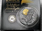 2022 - Ghana Wildlife in Moonlight - American Eagle - 2oz silver coin