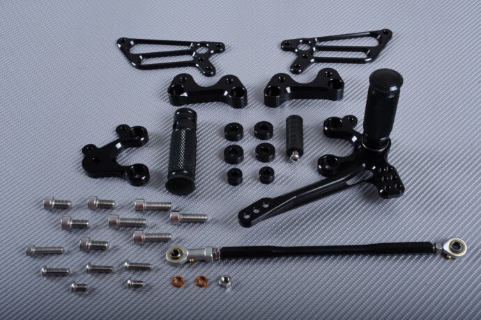 Commandes reculées réglables Ducati 999 R pour platines moto