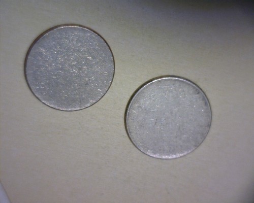ROOSEVELT DIME 🌟90% SILVER PLANCHET🌟 & A Clad Dime PLANCHET " BOTH TYPE 2 - Picture 6 of 7