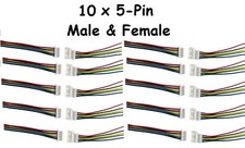 Micro JST 1.25 mm Electrical Connector Wires 2, 3, 4, 5-Pin Male Female UKSELLER