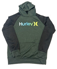 Hurley Kids Pullover Hoodie Shirt H20-Dri Colorblock Pockets - Size XL 18-20 