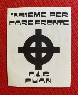 (Z9) FUAN COPING SET - STICKER STICKER Vintage '80s Politics 10x8 cm