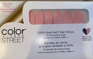 color street himalayan salt nail polish strips light pink