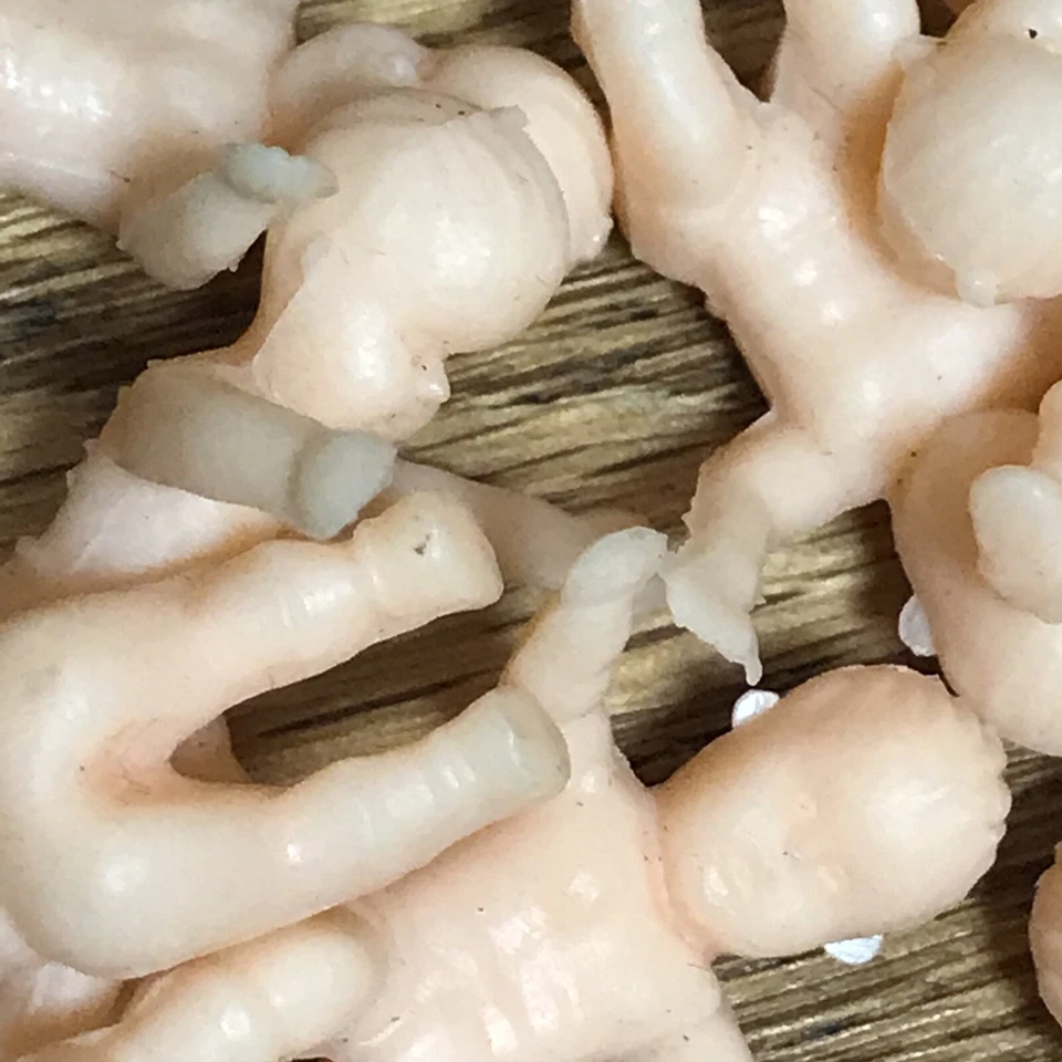 16 Baby Doll вечеринки Favors пластиковый торт Toppers 1950 пластиковый лот миниатюрный ретро - Изображение 3 из 3