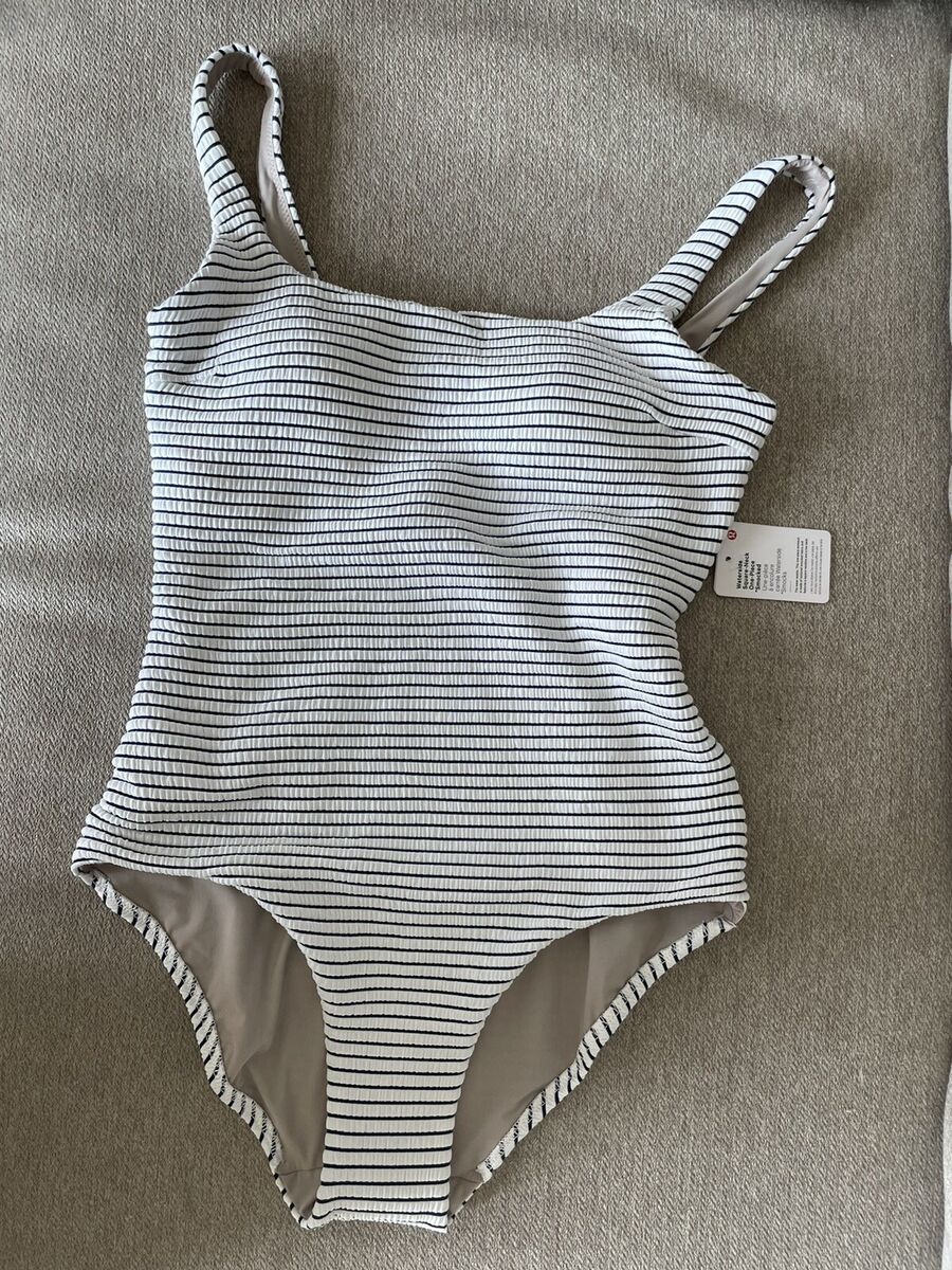 Lululemon Waterside Square Neck One Piece Swim Suit sz 6