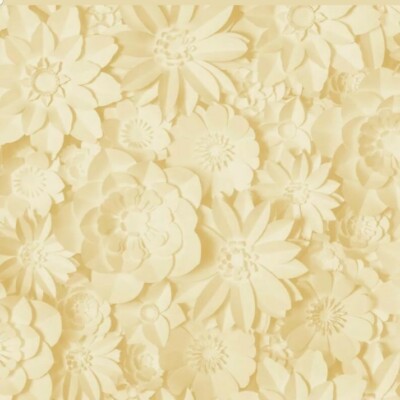 Fine Decor Dimensions 3D Blumenoptik Gelb/Senf 10m Tapete FD42597