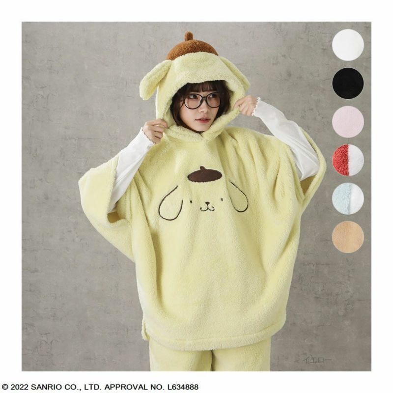 Pompompurin boa hoodie ladies' Sanrio Characters M size New From Japan