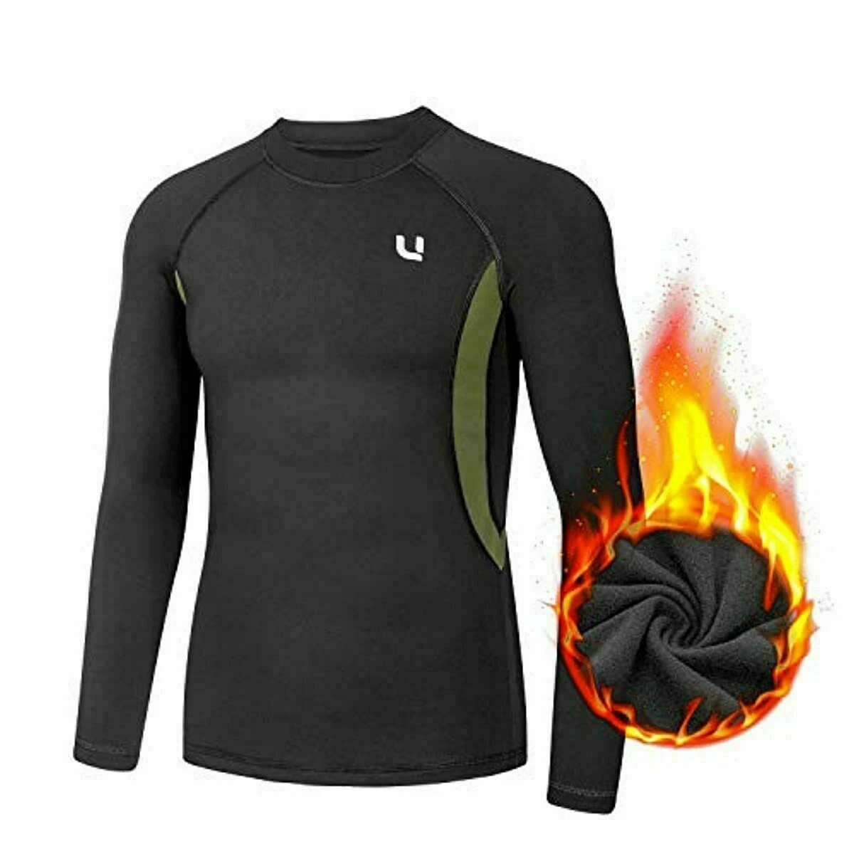 UNIQUEBELLA Mens Thermal Underwear Set Long Sleeve Tops Long Johns Thermal Base