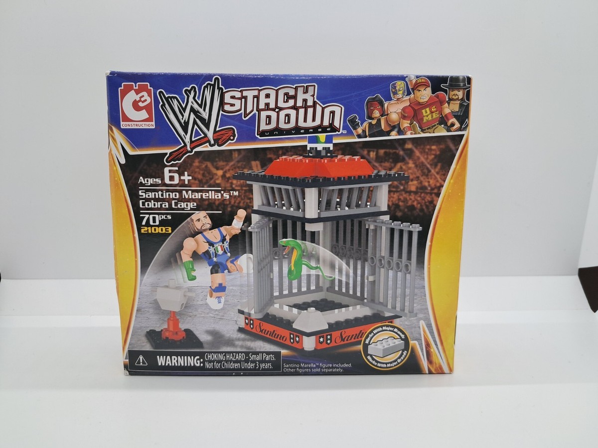 WWE Stack Down Universe SANTINO MARELLAS COBRA CAGE 2013 LEGO