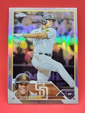 2023 Topps Chrome Card Juan Soto Refractor San Diego Padres #100 u_4