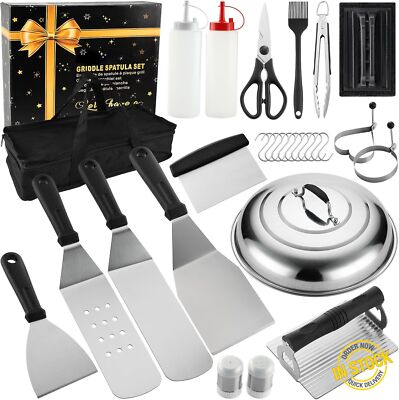 Blackstone Grill Accessories Kit, 28PC BBQ Griddle Tools Set For