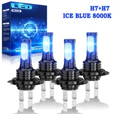For Mercedes-Benz C250 C300 C350 - 4pc Combo Headlight High Low Beam LED Bulbs