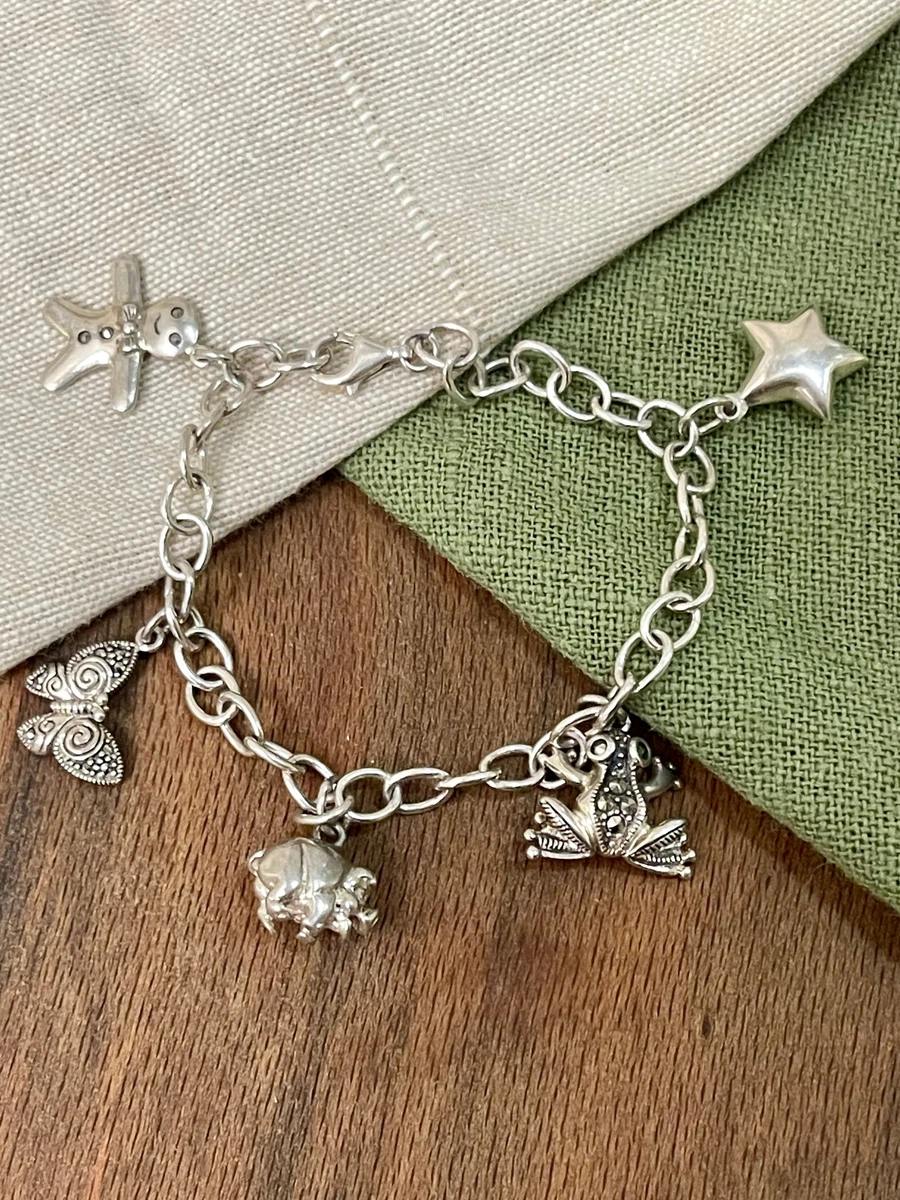 Nice Children s Starter Charm Bracelet Solid Sterling 925 Silver