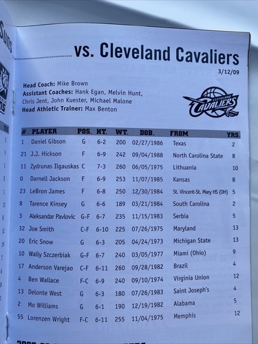 2009 Signed SHAQUILLE O'NEAL Program Booklet~SUNS Vs CAVALIERS~"Keep Flossing";) - Picture 4 of 10