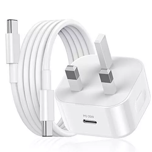 Original 20W Super Fast Charger Plug Cable For iPhone 15 15 Pro 15 Pro Max