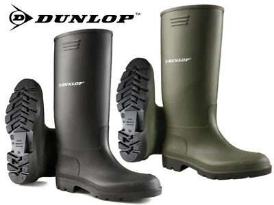 Dunlop Wellies Wellingtons Mens Womens Waterproof Winter Rain Mucker Boots Shoes