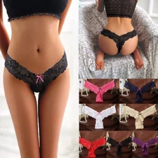 7 Pack Lot Sexy Womens Lace Panties Thongs G-string Low Rise Underwear Lingeries