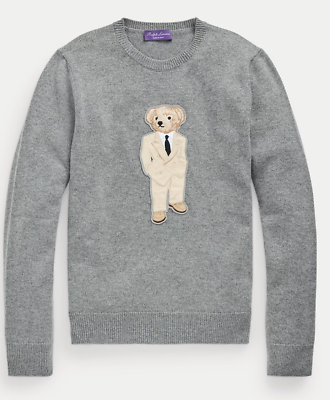 Ralph Lauren Purple Label Grey Leather Suede Suit Polo Bear Ralph Lauren Purple Label Grey Leather Suede Suit Polo Bear