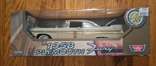 Motor Max 1:18 scale diecast 1958 Plymouth Fury Hardtop - Cream NIB