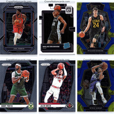 NBA Card lot of 6 Branham, Embiid, Portis, Green, Kessler, Agbaji