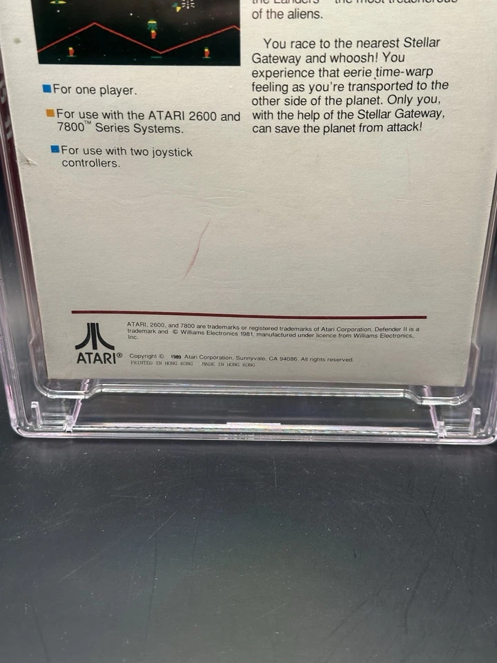 Atari 2600 - Defender II 9.6 A+ - Graded- Sealed - New - CGC - Image 4 of 4