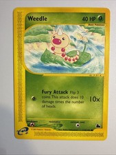 NM+ Clean ✨ Weedle 114/144 Skyridge Non Holo e reader Vintage Pokemon Card WOTC on eBay
