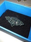 Blue Diamond Ring SIZE 8 Genuine Diamonds in a Stylish Design  — photo 4