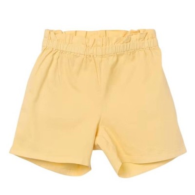 Bonpoint Kids Yellow Milly Cotton Shorts