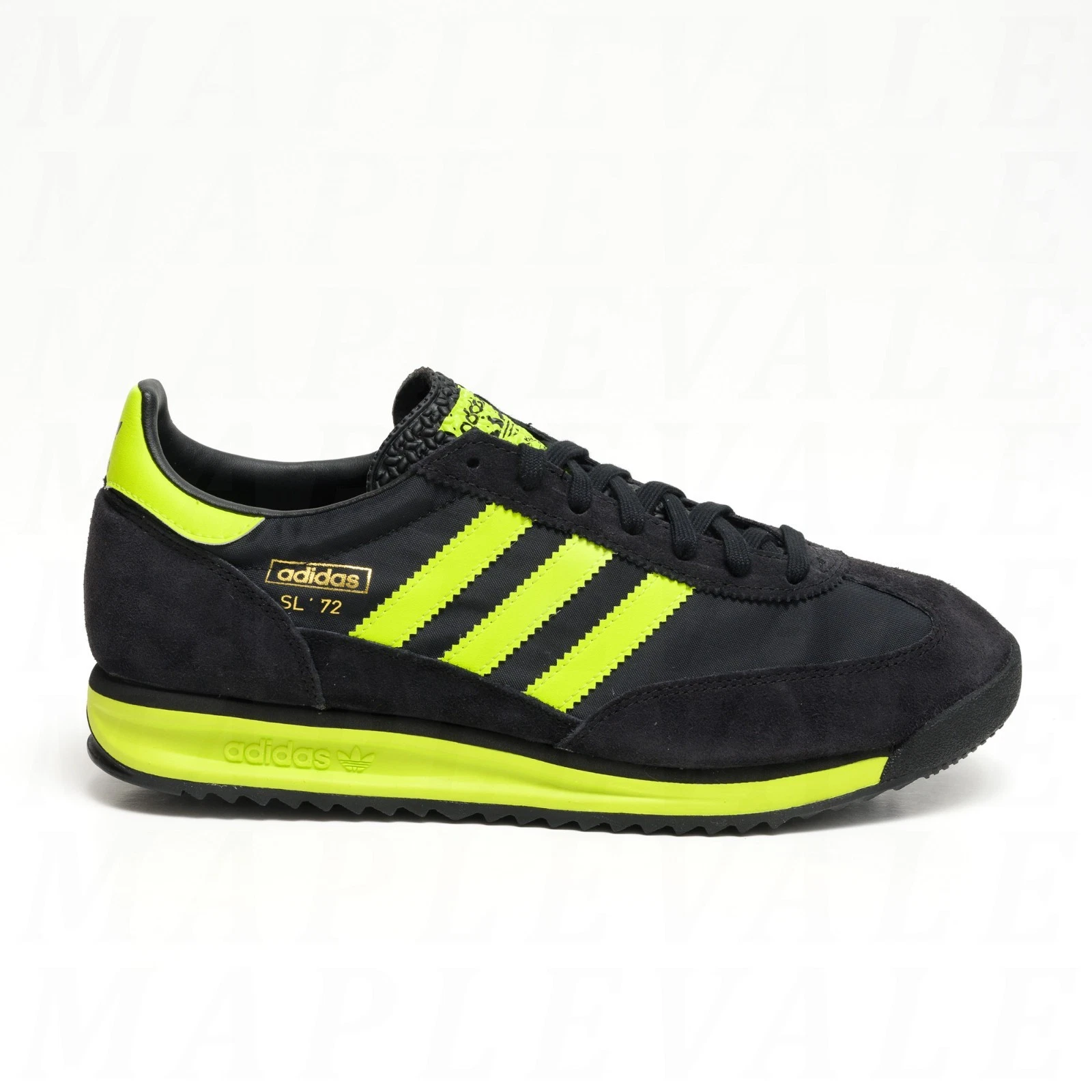 adidas Originals SL 72 RS Men's Shoes Sneakers IG4647 Core Black/Solar Yellow