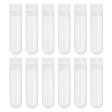 30ML Plastic Centrifuge Tubes 24Pcs Round Bottom with Screw Caps (Yellow, White)