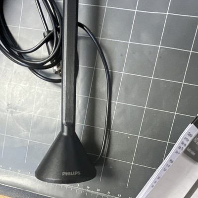 Philips SDV3125B/37 HD TV Antenna 20 Mile Range Magnetic Base