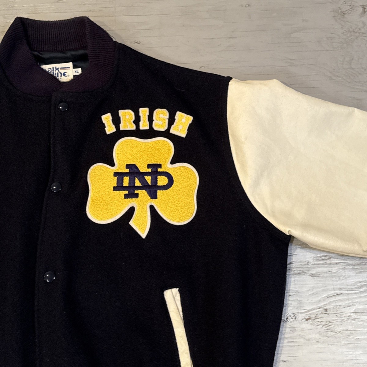 Maillot De Hockey Vintage Notre Dame – Taille L – État Occasion Bon