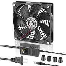 120mm X 25mm Computer Fan With Ac Plug110v 120v 220v 240v Ac To Dc 12v Variable