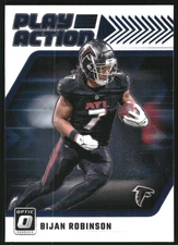 2024 Donruss Optic Play Action #14 Bijan Robinson - FB