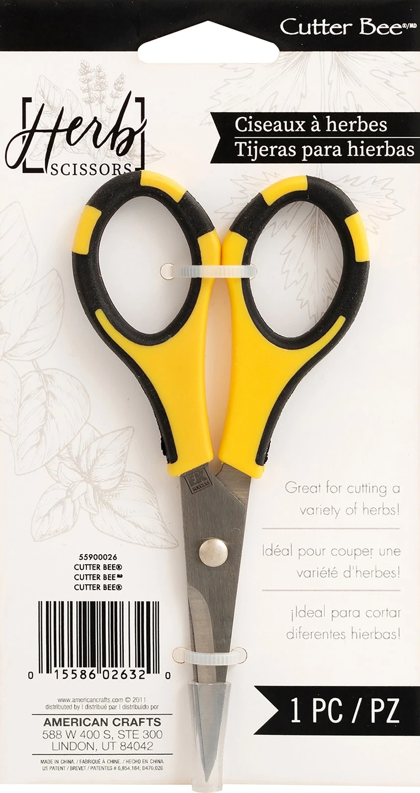 American Crafts Cutter Bee Herb Scissors-Yellow/Black - 3 Pack
Opens in a new window or tab