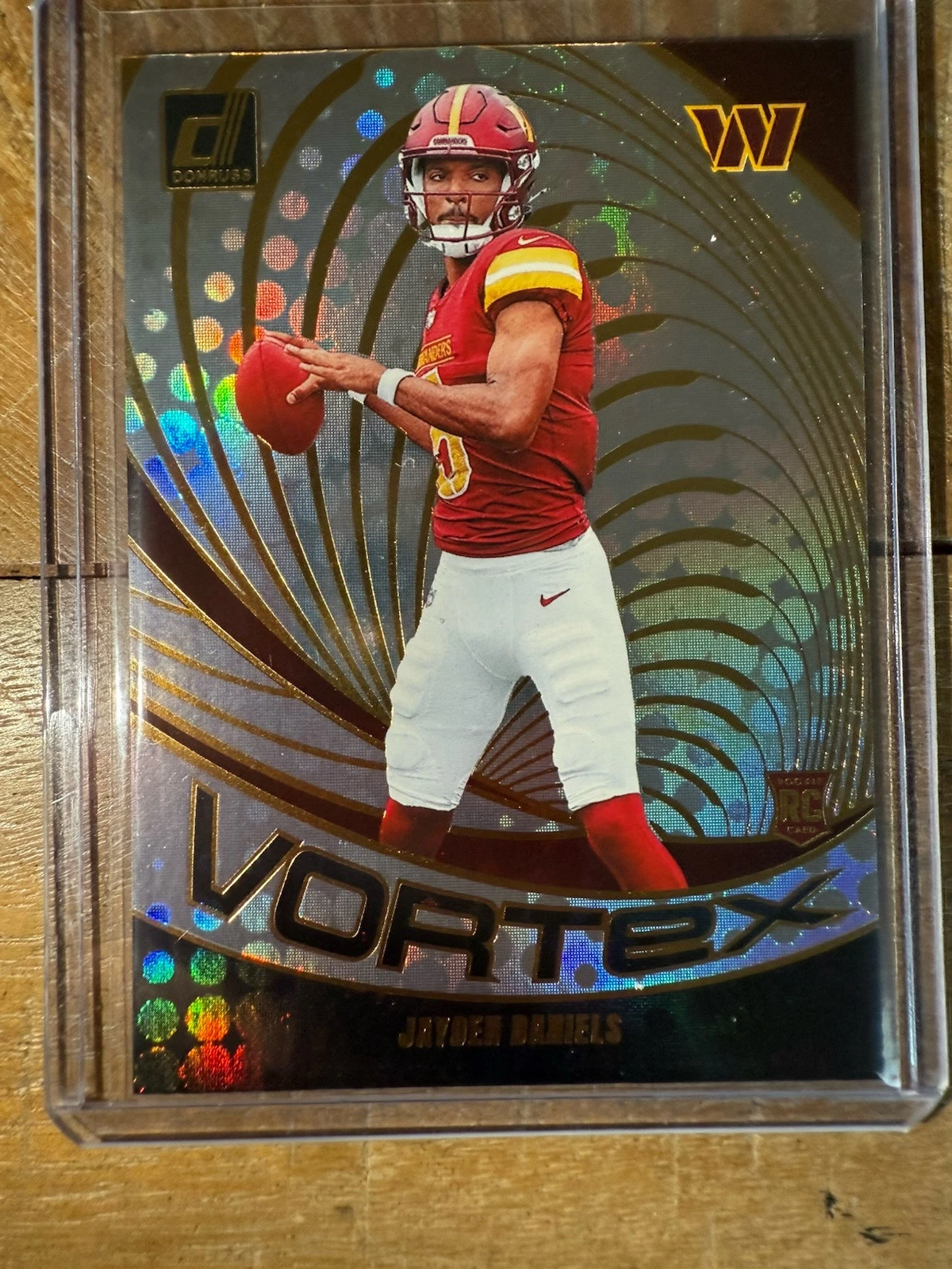 2024 Panini Donruss - Vortex #VOR-JDA Jayden Daniels Rookie of the Year RC!