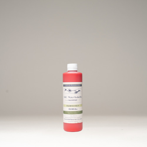Professional Easy to Apply Water Based Concrete Stain Radiant Red 8oz