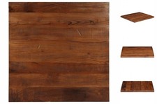 Tischplatte 90x90x2,5 Cm Quadratisch Altholz Massiv Teak