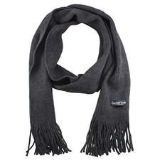 Gelante Men Classic Knit Winter Scarf Warm Double layer Dark Gray