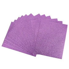 12 Pcs Dark Purple Glitter EVA Foam Sheets 11 x 8 Inch 2mm Thick for Crafts DIY