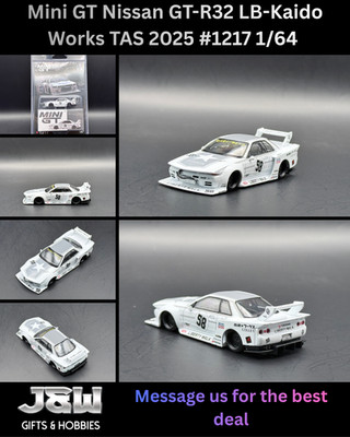 Mini GT Nissan GT-R32 LB-Kaido Works TAS 2025 #1217 1/64