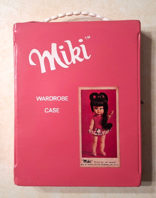 Vintage Uneeda Miki Doll Wardrobe Case 1970 Travel Storage Carrying Toy Prepac