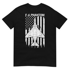 F-4 Phantom Fighter Jet Flag US American Military Aviation T-Shirt