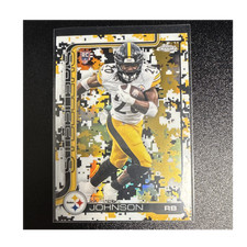 Topps Chrome 2025 Kaleb Johnson Pittsburgh Steelers Rookie Camo SSP #323
