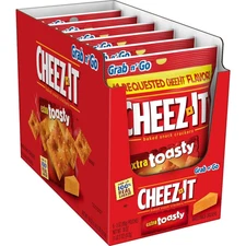 Extra Toasty Baked Snack Crackers 3Oz Bag Box of 6