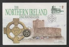 GB 1996 philatelic numismatic FDC with Northern Ireland 1 pound coin