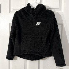 Nike Girls High Low Sherpa Hoodie size 6X NWT