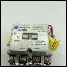 6710C54G31 ~ Westinghouse 6710C54G31 30A AC Lighting Contactor A202K1DAM ~ Used