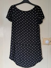 John John Black White Star Smock Top S