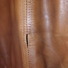 Vintage 70's Schott Bros Men's Genuine Leather 3/4 Trench Coat Faux Fur Liner — photo 9